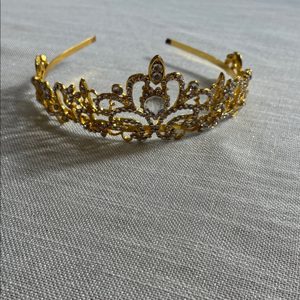Tiara Heavy Weight Gold Perfect for Halloween Costume Princess